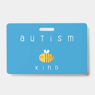 autism awareness be kind Badge Lanyard ID Badge