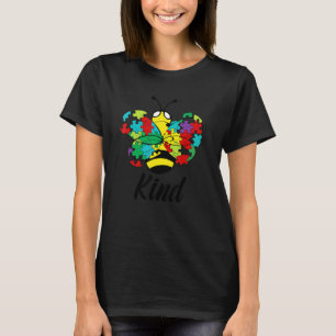 Autism Awareness Be Kind Bee Aspergers Puzzle Piec T-Shirt