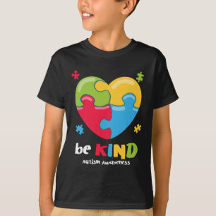 Autism Awareness - Be Kind Puzzle Heart Kindness  T-Shirt