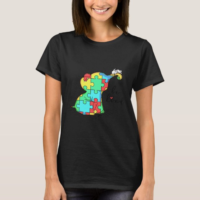 Autism Awareness Be Kind  T T-Shirt (Front)
