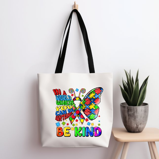 Autism Awareness Be Kind Tote Bag (Creator Uploaded)