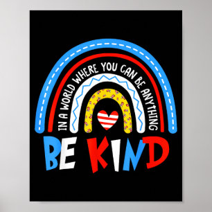 Autism awareness be kind why fit in doctor teacher poster