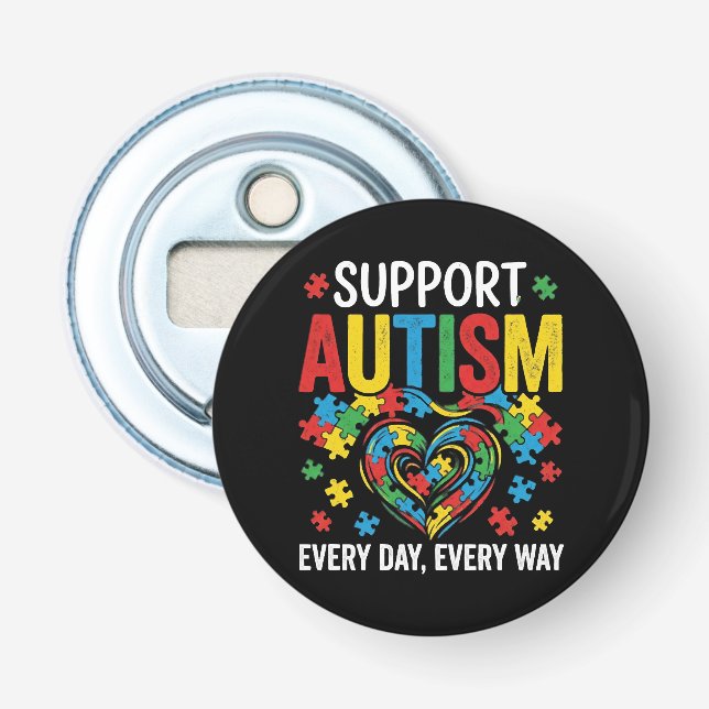 Autism awareness bottle opener (Front)