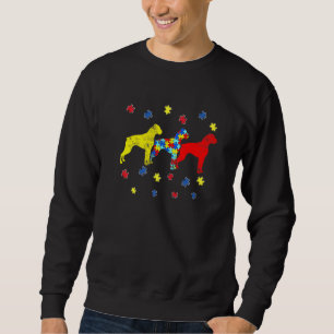 Autism Awareness Boxer Dog Puppy  Autism Dog Sweatshirt