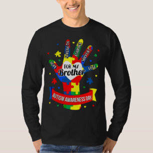 Autism Awareness Boy Kids Brother Puzzle T-Shirt