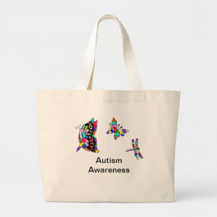 Autism Awareness butterflies Tote Bag
