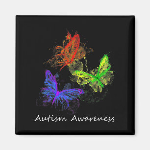 Autism Awareness Butterflies Without Puzzle Pieces Magnet