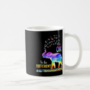 Autism Awareness Butterfly Elephant It's Ok To Be  Coffee Mug