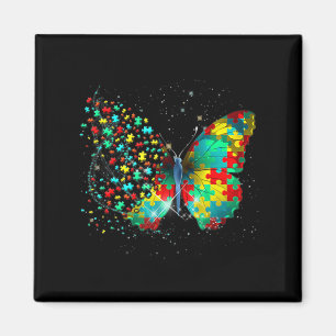 Autism Awareness Butterfly Peace Lover Gift Men Wo Magnet