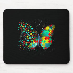 Autism Awareness Butterfly Peace Lover Gift Men Wo Mouse Pad
