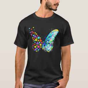 Autism Awareness Butterfly Peace Men Women T-Shirt