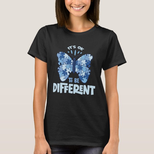 Autism Awareness Butterfly Proud Parents of Autist T-Shirt (Front)