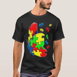 Autism Awareness Butterfly Puzzle Piece T-Shirt