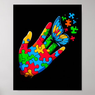 Autism Awareness Butterfly Teacher  Poster