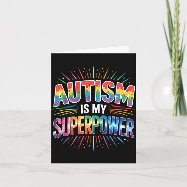 Autism awareness  card (Front)