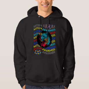 Autism Awareness Cheetah For Teacher Autism Moms D Hoodie
