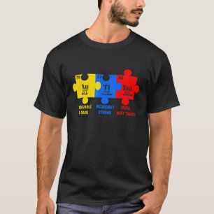 Autism Awareness Chemical Element T-Shirt