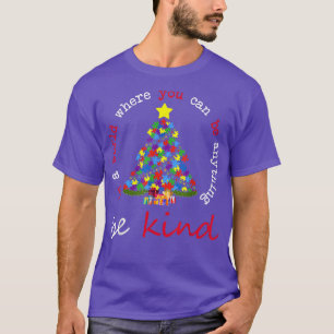Autism Awareness Christmas Be Kind Kindness Xmas P T-Shirt