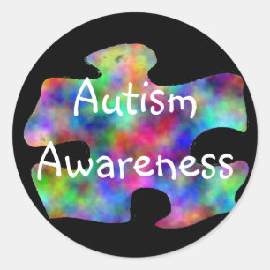 Autism Awareness Classic Round Sticker