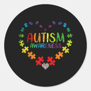 Autism Awareness  Classic Round Sticker