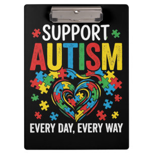 Autism awareness clipboard