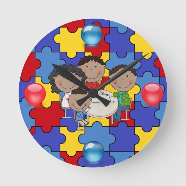 Autism Awareness Clock 3 (Front)