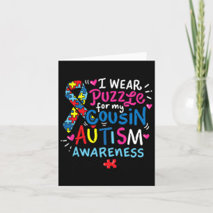 Autism Awareness Cousin Gift Tee Card