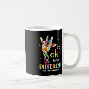 Autism Awareness Cute Giraffe Animal It's Ok To Be Coffee Mug