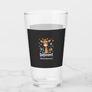 Autism Awareness Cute Giraffe Animal Its Ok To Be Glass