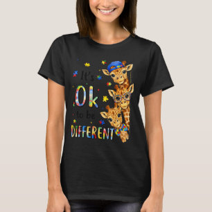 Autism Awareness Cute Giraffe Animal to Be T-Shirt