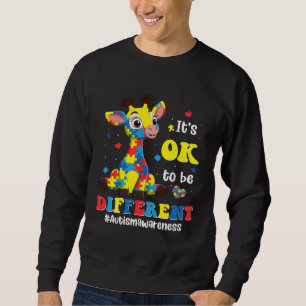 Autism Awareness Cute Giraffe Animals Men Women Ki Sweatshirt
