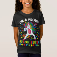 Autism Awareness Dabbing Unicorn Girl Proud Autism
