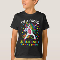 Autism Awareness Dabbing Unicorn Girl Proud Autism