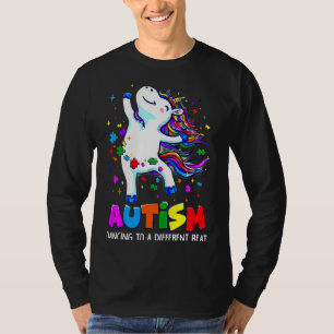 Autism Awareness Dabbing Unicorn Puzzle Piece Kids T-Shirt