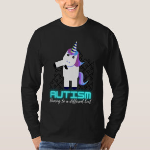Autism Awareness Dabbing Unicorn Puzzle Piece Kids T-Shirt