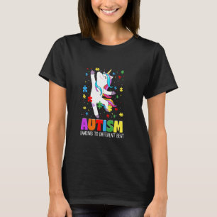 Autism awareness Dabbing unicorn puzzle piece kids T-Shirt