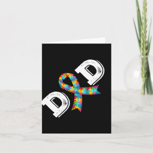 Autism Awareness Dad Father Acceptance Diffirent R Card