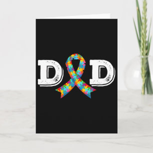 Autism Awareness Dad Father Acceptance Diffirent R Card