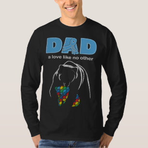Autism Awareness Dad Father Love Proud Autism Son  T-Shirt