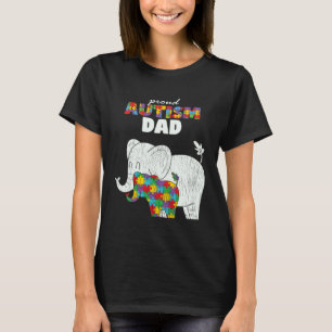 Autism Awareness Dad Father Proud Autism Son Dad E T-Shirt