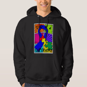 Autism Awareness Dad Of A Superhero Hoodie