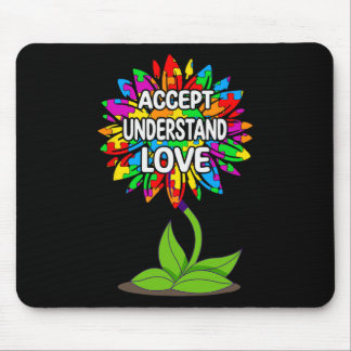 Autism Awareness Daisy Sunflower For Mom Men Kids  Mouse Pad