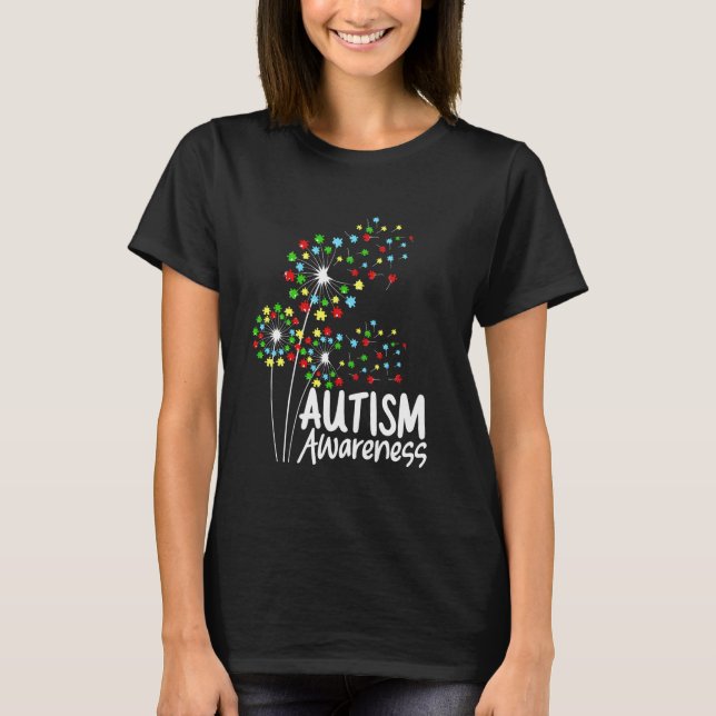 Autism Awareness Dandelion T-Shirt (Front)