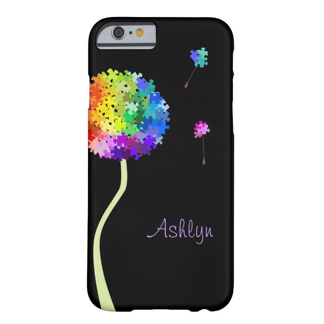 Autism Awareness Dandelion Wishes iPhone 6 case (Back)