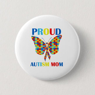 Autism Awareness Day Autism Mum Gift Proud Mum 6 Cm Round Badge