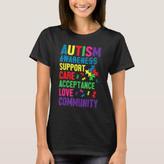 Autism Awareness Day Autistic Child Support Care A T-Shirt