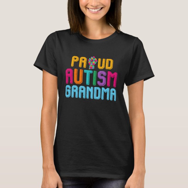 Autism Awareness Day Matching Family Proud Autism  T-Shirt (Front)