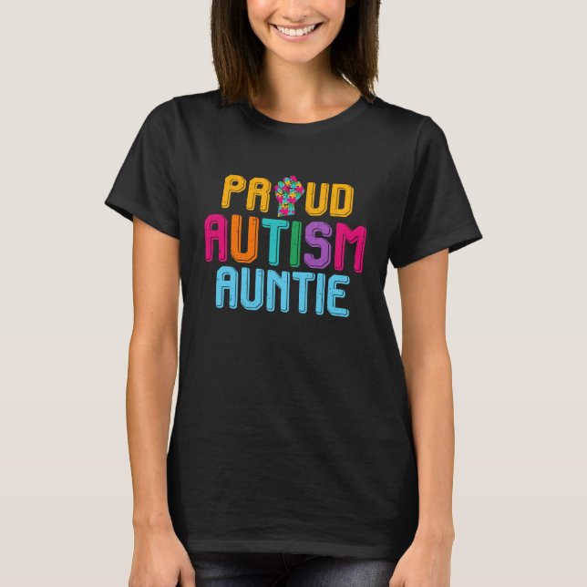 Autism Awareness Day Matching Family Proud Autism  T-Shirt (Front)