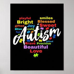 Autism Awareness Day Month Colours  Poster