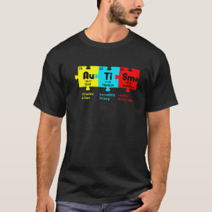 Autism Awareness Day Puzzle Chemical Element Chemi T-Shirt